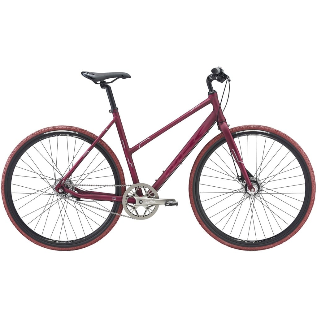 28" MBK Octane Gravel Urban Mat mørkelilla Lady