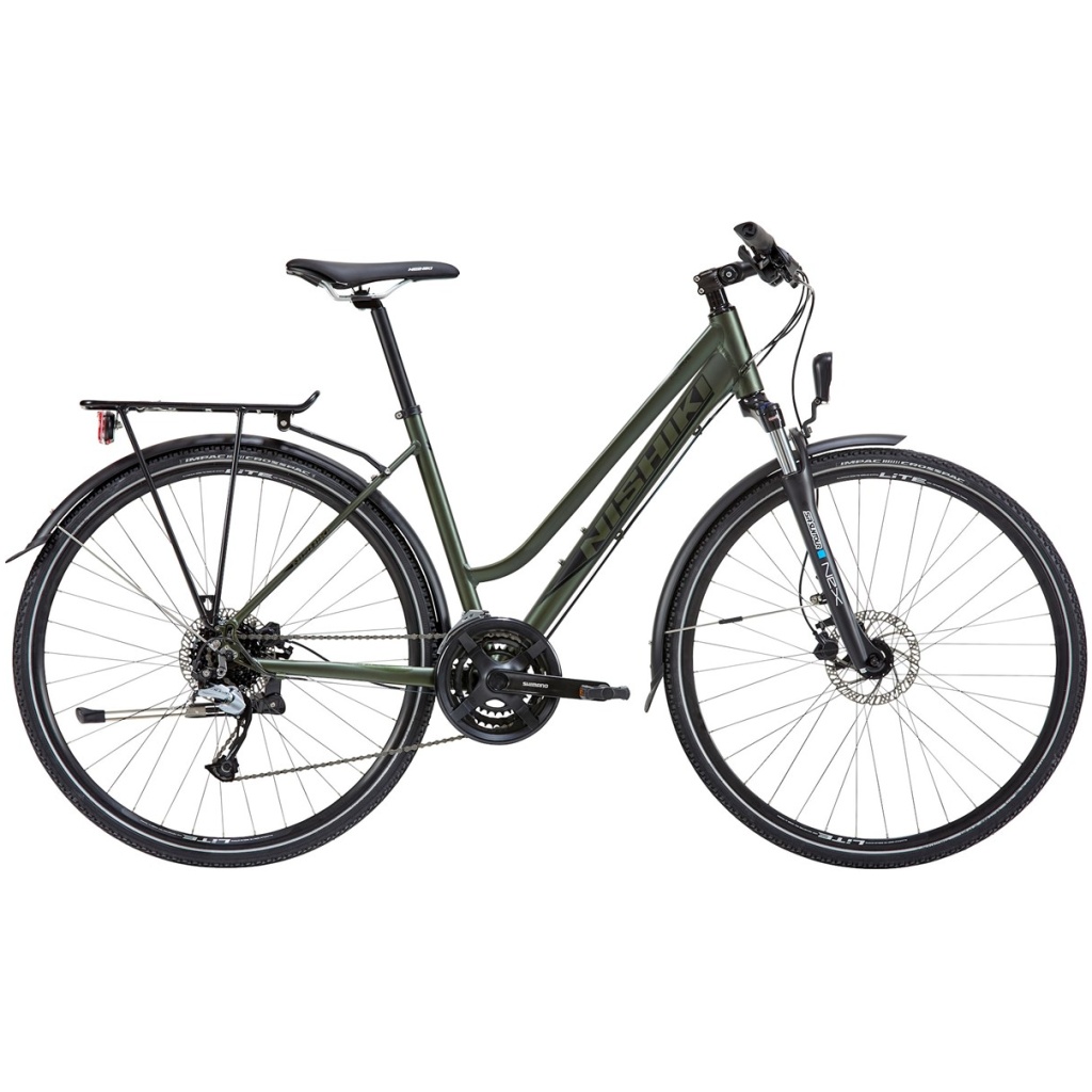 28" Nishiki XC Five Mid Step Mørkegrøn