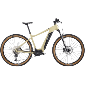 Farve (r) Man: Khaki sand matt Stel Hard-tail BESV premium alloy frame with down tube for integrated Darfon battery, with USB charging port and sattelite swich on top tube, Shimano center-motor with protection cover, tapered 1.5” head tube, post disc mount, cold-forged dropout with replaceable hanger Motor Shimano EP-800 center-motor, 250W rated power, 85Nm of torque, 25km/h maximum assist Batteri Darfon 630Wh, integrated battery, approved for ”Shimano Service Program”, with Smart 5.6-4A charger Skærm Shimano SC-E5003 side mounted LCD display Forgaffel RockShox Recon Silver, 32mm stanchions, TurnKey Coil, 1.1/8”-1.5” tapered alloy steerer, travel 120mm, Maxle Stealth Kranksæt Shimano EM600, 34T chainring Bundbeslag Shimano, integrated in motor Pedaler Wellgo, alloy body, ball bearings Bagskifter Shimano Deore, 11 speed Skiftegreb Shimano Deore, 11 speed Kassette 11 speed, 11-51T Kæde KMC e11Turbo, with Quick-Link Hjulsæt Disc brake front and rear hub, Boost hubs spacing, for Center Lock disc brakes, streight stainless steel spokes, WTB STi27 29” multichamber alloy rims for disc brakes with 32H Dæk Maxxis Ardent, 29”x2.4”, Normal Compound, EXO, 60 TPI foldable Bremser Hydraulic disc brake set, with 180mm front and rear rotors Bremsegreb Hydraulic disc brake set, 2-finger lever Steuersatz Acros, AZX-581, 1.5” headset, angular contact bearings, integrated cable routing Styr E-MTB riserr bar, 6066 alloy, 15mm riser, sweep: 7 degree back, 31.8mm clamp, width in man version: S: 720mm, M: 740mm, L: 760mm Frempind E-MTB 3D Forged alloy stem, 31.8mm clamp, for internal cable routing, length in man version: S: 60mm, M/L: 80mm Greb E-MTB gel grips with padding and BESV clamp Sattel Selle Italia Model-X Superflow eBike Sadelpind Alloy 6066 micro-adjust, 31.6mm diameter, 3.7mm offset