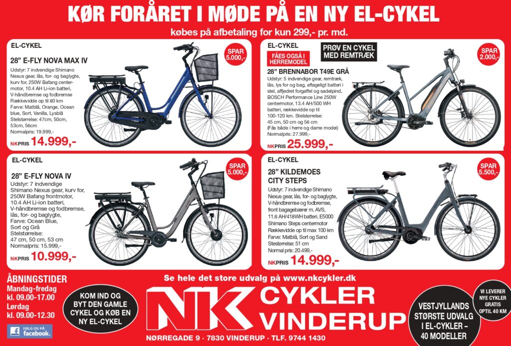 Mania Der er en tendens Hensigt Forside - NK Cykler