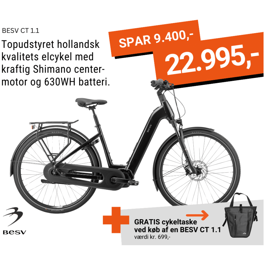 28" BESV CT1.1 Low Ultra deep blue (inkl. taske) - NK Cykler