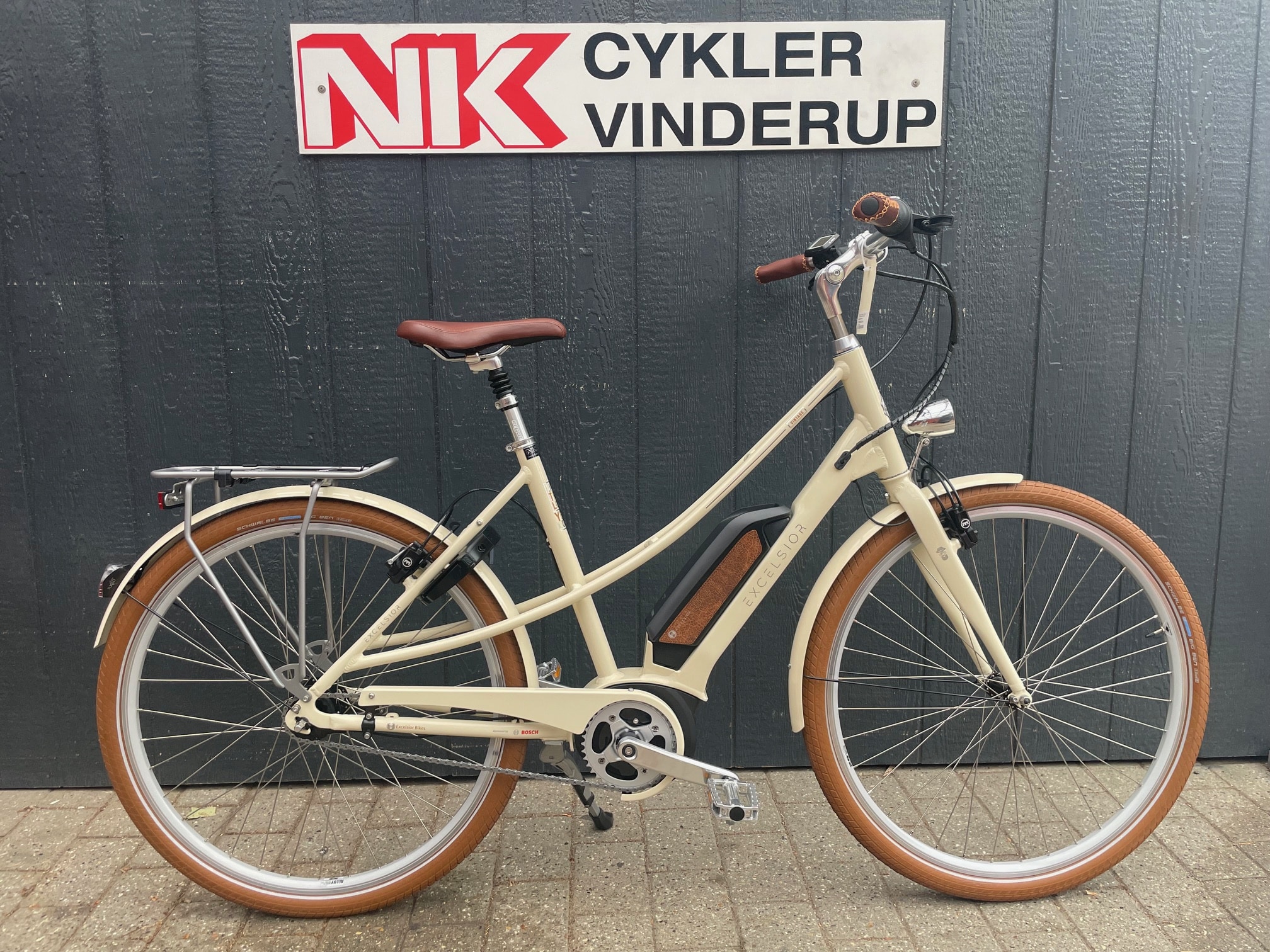 28" Excelsior Vintage E Mixte Elfenben - Billede 3